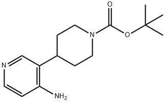 TERT-BUTYL 4-(4-AMINOPYRIDIN-3-YL)PIPERIDINE-1-CARBOXYLATE Struktur