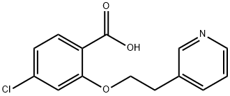 Benzoic acid, 4-chloro-2-[2-(3-pyridinyl)ethoxy]-|