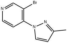 3-BROMO-4-(3-METHYL-1H-PYRAZOL-1-YL)PYRIDINE Structure