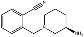 (R)-2-((3-aminopiperidin-1-yl)methyl)benzonitrile Struktur