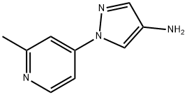1-(2-甲基吡啶-4-基)-1H-吡唑-4-胺, 1353856-14-0, 结构式