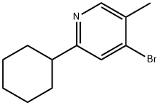4-Bromo-5-methyl-2-(cyclohexyl)pyridine Struktur