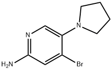4-Bromo-2-amino-5-(pyrrolidino)pyridine|