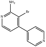 2-Amino-3-bromo-4-(4-pyridyl)pyridine Struktur