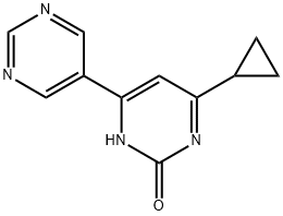 2-hydroxy-4-(pyrimidin-5-yl)-6-cyclopropylpyrimidine|