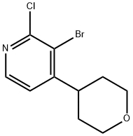 3-Bromo-4-(oxan-4-yl)-2-chloropyridine|