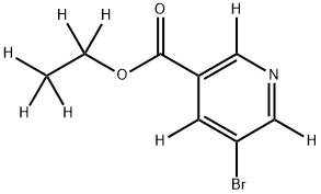 3-Bromo-5-ethoxycarbonylpyridine-d8 Struktur