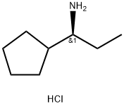 (S)-1-cyclopentylpropan-1-amine hydrochloride Structure