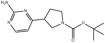 tert-butyl 3-(2-aminopyrimidin-4-yl)pyrrolidine-1-carboxylate|