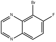 5-Bromo-6-fluoroquinoxaline Struktur