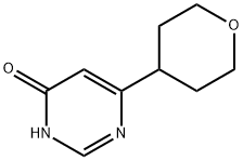 6-(tetrahydro-2H-pyran-4-yl)pyrimidin-4-ol Struktur