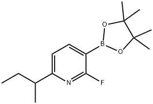 6-(sec-butyl)-2-fluoro-3-(4,4,5,5-tetramethyl-1,3,2-dioxaborolan-2-yl)pyridine|