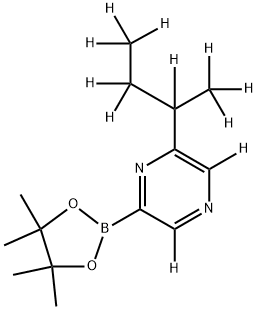 [6-(sec-Butyl)pyrazine-d11]-2-boronic acid pinacol ester Structure