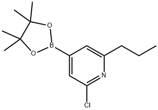 2-Chloro-6-(n-propyl)pyridine-4-boronic acid pinacol ester Struktur