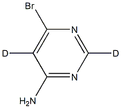 6-bromopyrimidin-2,5-d2-4-amine Struktur