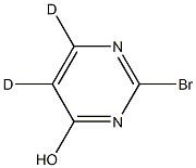 2-bromopyrimidin-5,6-d2-4-ol Struktur