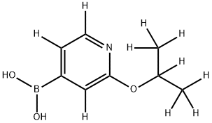 (2-((propan-2-yl-d7)oxy)pyridin-4-yl-3,5,6-d3)boronic acid Structure