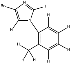 4-bromo-1-(2-(methyl-d3)phenyl-3,4,5,6-d4)-1H-imidazole-2,5-d2|