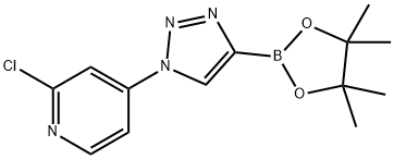 2-chloro-4-(4-(4,4,5,5-tetramethyl-1,3,2-dioxaborolan-2-yl)-1H-1,2,3-triazol-1-yl)pyridine|
