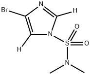 4-bromo-N,N-dimethyl-1H-imidazole-1-sulfonamide-2,5-d2 Struktur