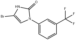 4-bromo-1-(3-(trifluoromethyl)phenyl)-1,3-dihydro-2H-imidazol-2-one Struktur