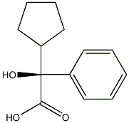 (S)-2-cyclopentyl-2-hydroxy-2-phenylacetic acid Struktur