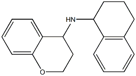 N-(1,2,3,4-tetrahydronaphthalen-1-yl)-3,4-dihydro-2H-1-benzopyran-4-amine Struktur