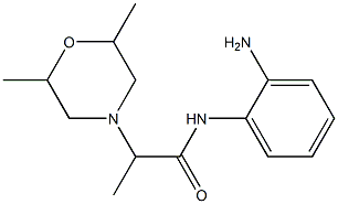 N-(2-aminophenyl)-2-(2,6-dimethylmorpholin-4-yl)propanamide Struktur