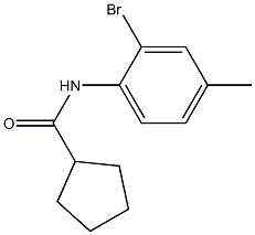 N-(2-bromo-4-methylphenyl)cyclopentanecarboxamide Structure
