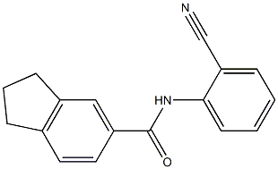 N-(2-cyanophenyl)indane-5-carboxamide Structure