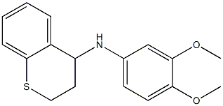 N-(3,4-dimethoxyphenyl)-3,4-dihydro-2H-1-benzothiopyran-4-amine Struktur