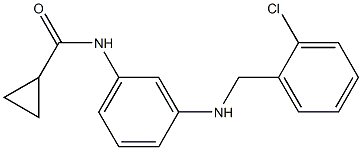 N-(3-{[(2-chlorophenyl)methyl]amino}phenyl)cyclopropanecarboxamide Structure