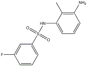 N-(3-amino-2-methylphenyl)-3-fluorobenzenesulfonamide Struktur