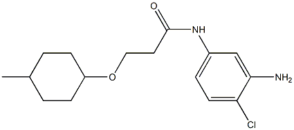 N-(3-amino-4-chlorophenyl)-3-[(4-methylcyclohexyl)oxy]propanamide Structure