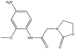 N-(4-amino-2-methoxyphenyl)-2-(2-oxo-1,3-oxazolidin-3-yl)acetamide Structure