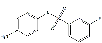 N-(4-aminophenyl)-3-fluoro-N-methylbenzene-1-sulfonamide Struktur