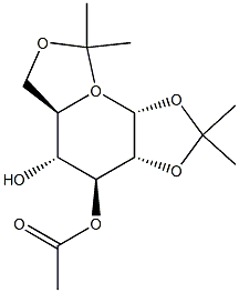 3-O-Acetyl-1,2:5,6-Di-O-isopropylidene-a-D-glucopyranose Struktur
