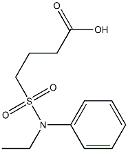 4-[ethyl(phenyl)sulfamoyl]butanoic acid Structure