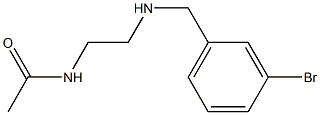 N-(2-{[(3-bromophenyl)methyl]amino}ethyl)acetamide Struktur
