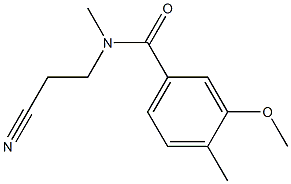 N-(2-cyanoethyl)-3-methoxy-N,4-dimethylbenzamide Structure