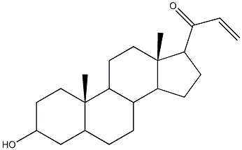 1-(3-hydroxyandrostan-17-yl)-2-propen-1-one Structure