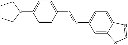 6-((4-(1-PYRROLIDINYL)PHENYL)AZO)BENZOTHIAZOLE Structure