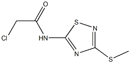 2-CHLORO-N-[3-(METHYLTHIO)-1,2,4-THIADIAZOL-5-YL]ACETAMIDE Structure