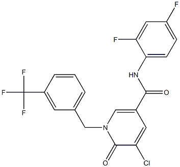 5-chloro-N-(2,4-difluorophenyl)-6-oxo-1-[3-(trifluoromethyl)benzyl]-1,6-dihydro-3-pyridinecarboxamide