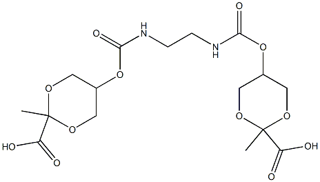 5-[2-[(2-carboxy-2-methyl-1,3-dioxan-5-yl)oxycarbonylamino]ethylcarbamoyloxy]-2-methyl-1,3-dioxane-2-carboxylic acid