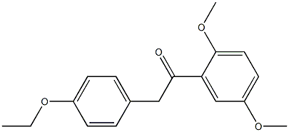 1-(2,5-dimethoxyphenyl)-2-(4-ethoxyphenyl)ethanone Struktur
