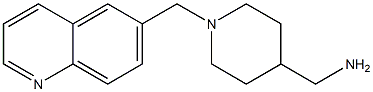 [1-(quinolin-6-ylmethyl)piperidin-4-yl]methanamine Struktur