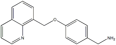 [4-(quinolin-8-ylmethoxy)phenyl]methanamine Struktur