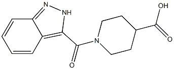 1-(2H-indazol-3-ylcarbonyl)piperidine-4-carboxylic acid Structure
