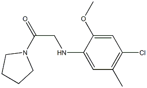 2-[(4-chloro-2-methoxy-5-methylphenyl)amino]-1-(pyrrolidin-1-yl)ethan-1-one